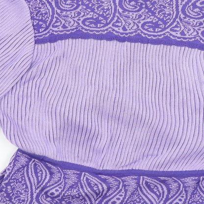 Meici Womens Purple   Pullover Jumper Size 16