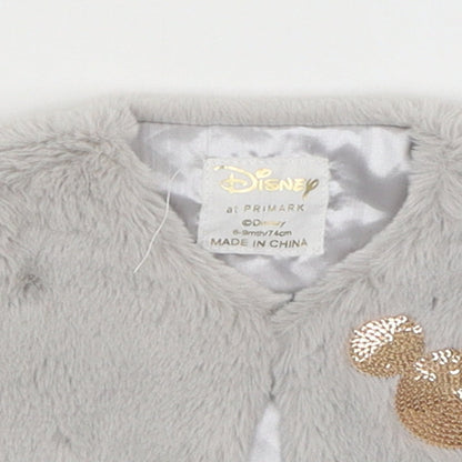 Disney Baby Grey   Vest Jumper Size 6-9 Months