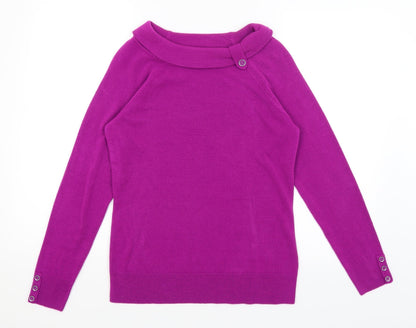 Womens UK Size 10 BHS Purple Pullover Jumper