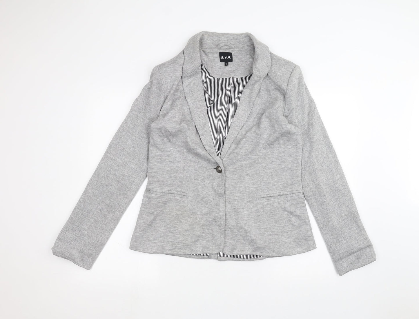 B.you Womens Grey   Jacket  Size 12
