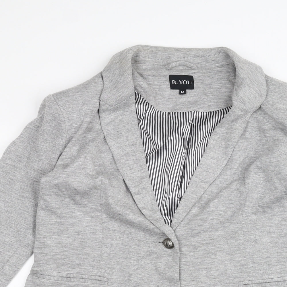 B.you Womens Grey   Jacket  Size 12