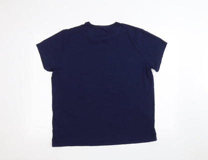 Mens UK Size XL Cedar Wood State Blue  T-Shirt