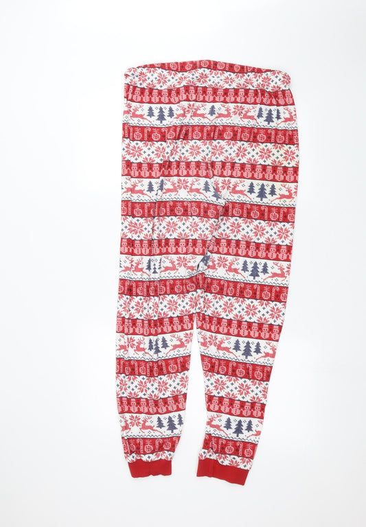 Primark Womens White Striped  Trousers  Size L L26 in