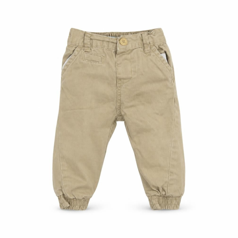 Front view of Rebel Baby Brown Jeans, size 9-12, Months