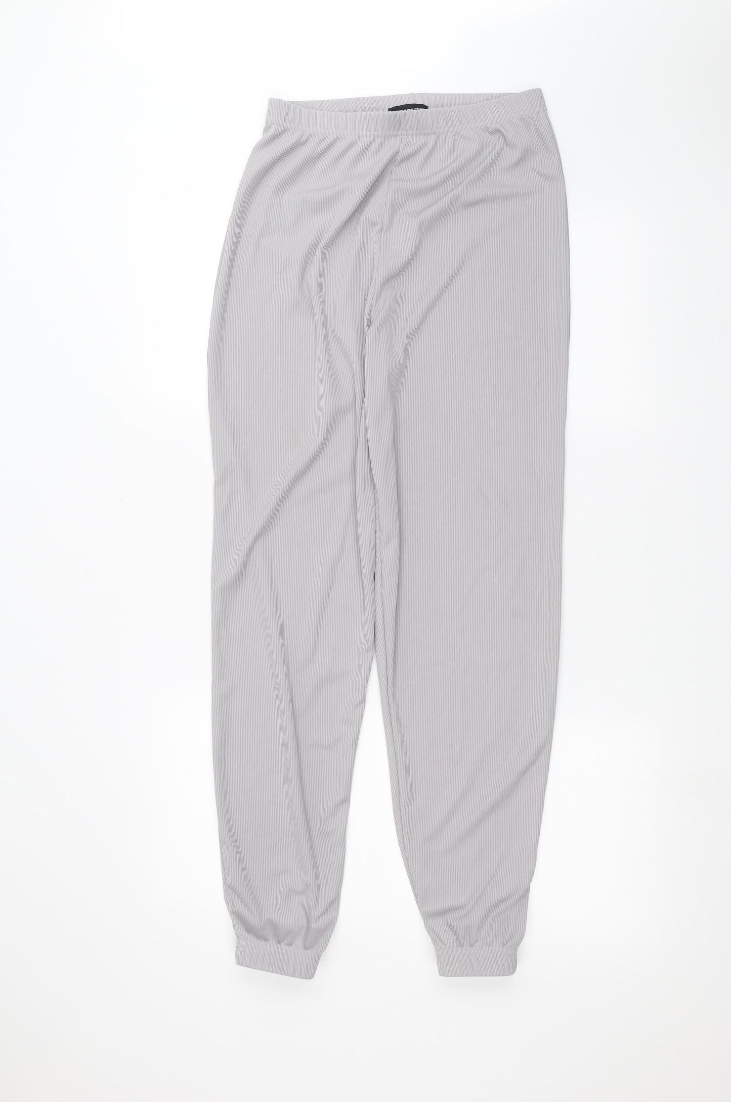 Womens UK Size 10 PRETTYLITTLETHING Regular Fit  Grey Trousers
