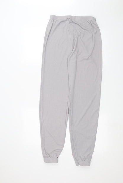 Womens UK Size 10 PRETTYLITTLETHING Regular Fit  Grey Trousers