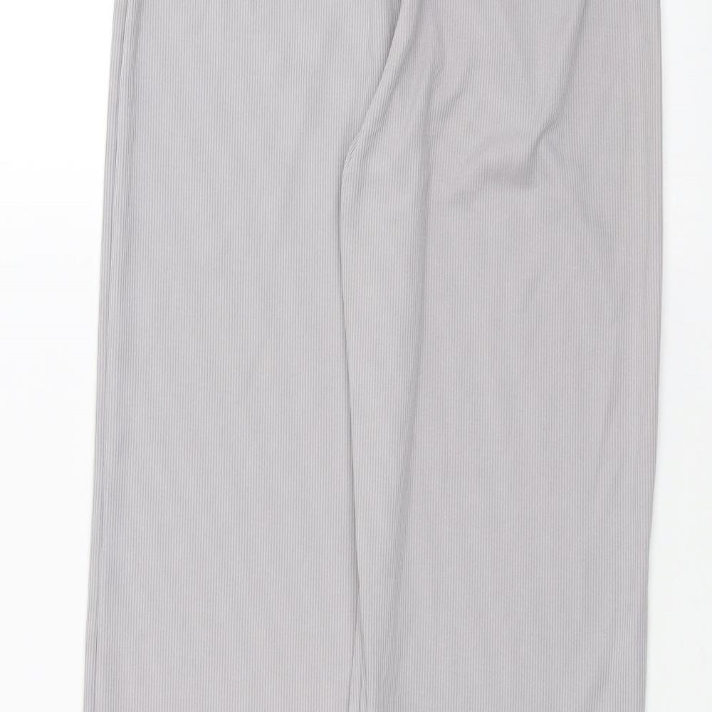 Womens UK Size 10 PRETTYLITTLETHING Regular Fit  Grey Trousers