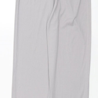 Womens UK Size 10 PRETTYLITTLETHING Regular Fit  Grey Trousers