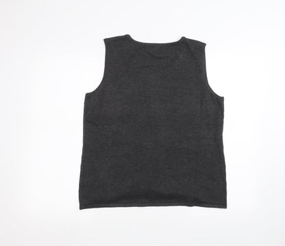 Womens UK Size XL Cable & Gauge Black Basic Tank