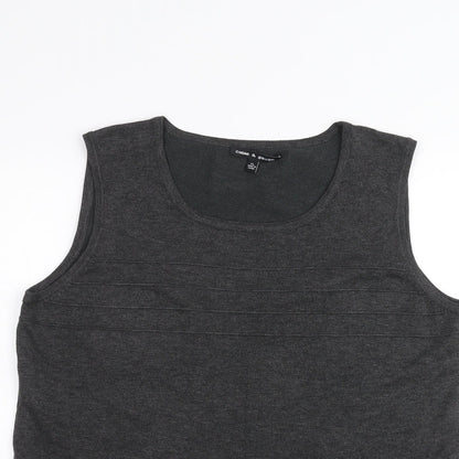 Womens UK Size XL Cable & Gauge Black Basic Tank