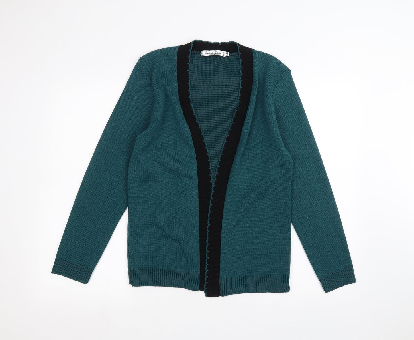 Womens UK Size S Pure & natural Green Cardigan Jumper