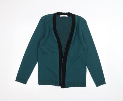 Womens UK Size S Pure & natural Green Cardigan Jumper