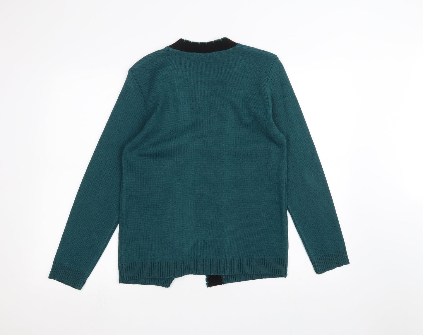 Womens UK Size S Pure & natural Green Cardigan Jumper