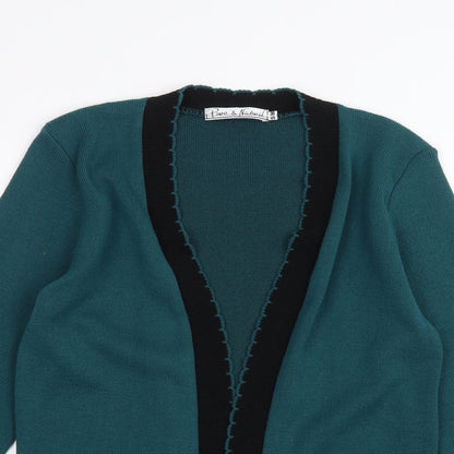 Womens UK Size S Pure & natural Green Cardigan Jumper