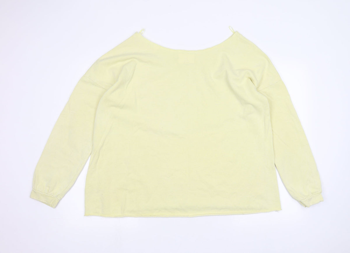 nextt Womens Yellow   Pullover Jumper Size L