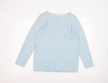 Womens UK Size M JFW Blue Pullover Jumper