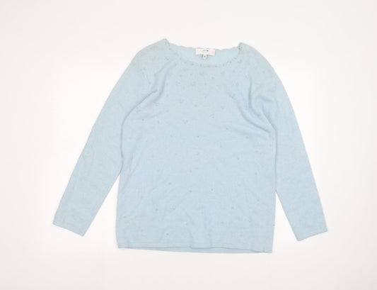 Womens UK Size M JFW Blue Pullover Jumper