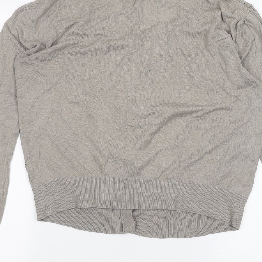 Womens UK Size 12 Atmosphere Beige Cardigan Jumper