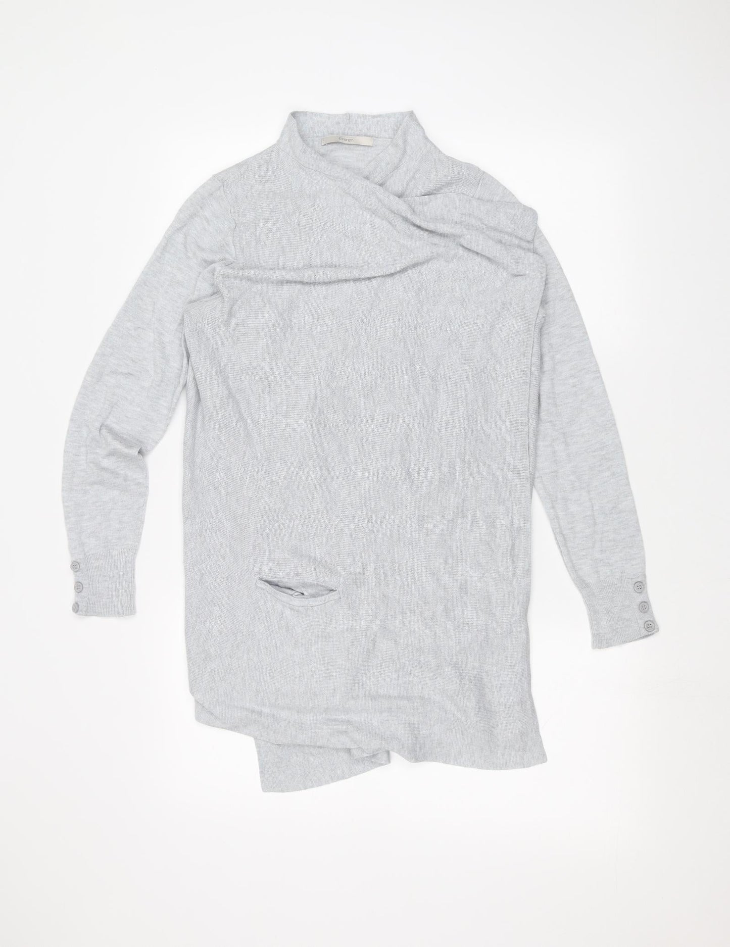 George Womens Grey   Cardigan Jumper Size 10