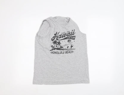 Primark Girls Grey   Basic Tank Size 13-14 Years