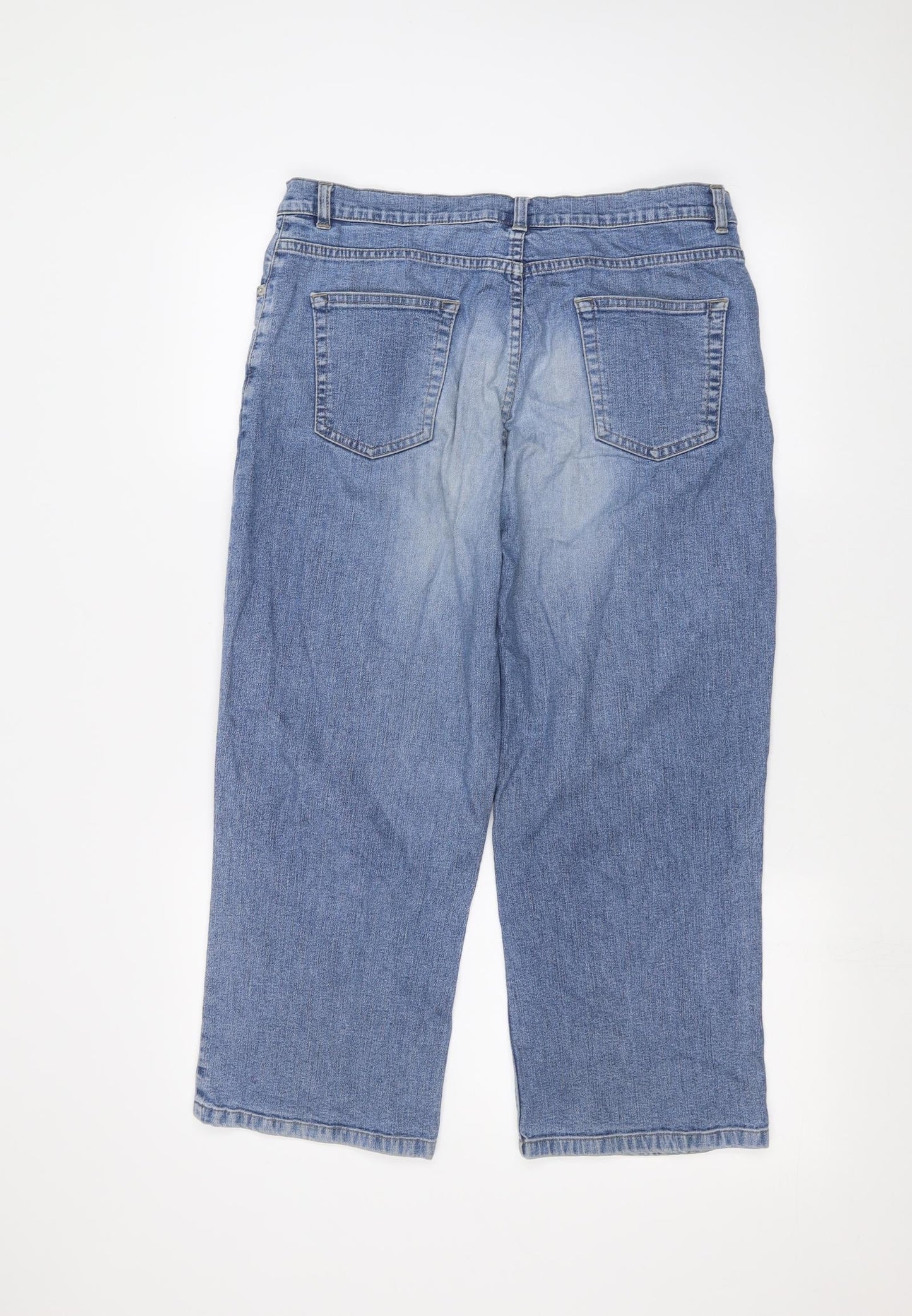 Universal Jeans  Womens Blue   Straight Jeans Size 32 in L22 in - cropped leg