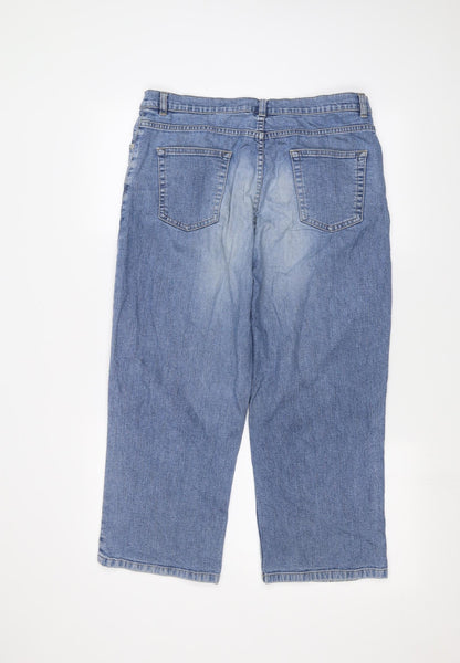 Universal Jeans  Womens Blue   Straight Jeans Size 32 in L22 in - cropped leg