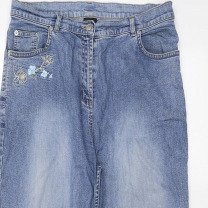 Universal Jeans  Womens Blue   Straight Jeans Size 32 in L22 in - cropped leg