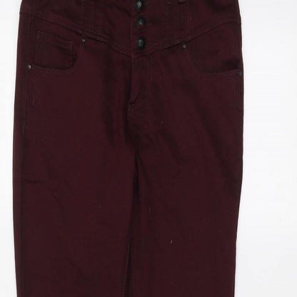 Womens UK Size 12 yesyes Regular Fit Skinny Red Jeans