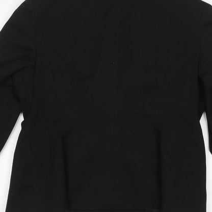 Mens UK Size S Distinctive Black Jacket