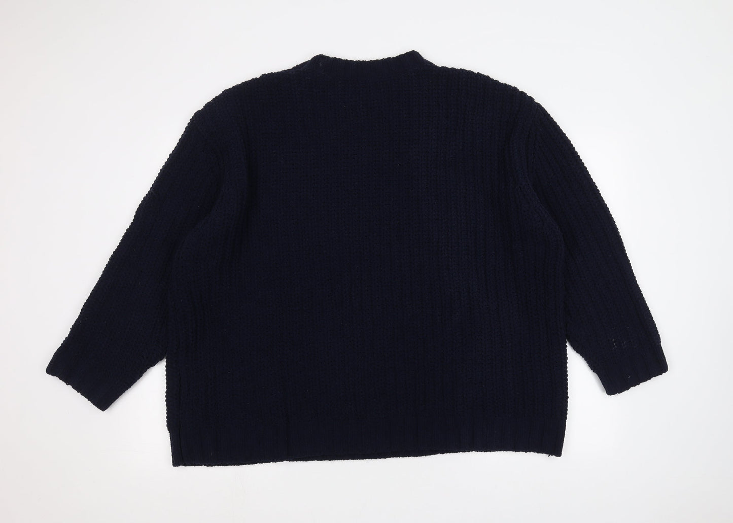 Womens UK Size L Red Herring Blue Pullover Jumper