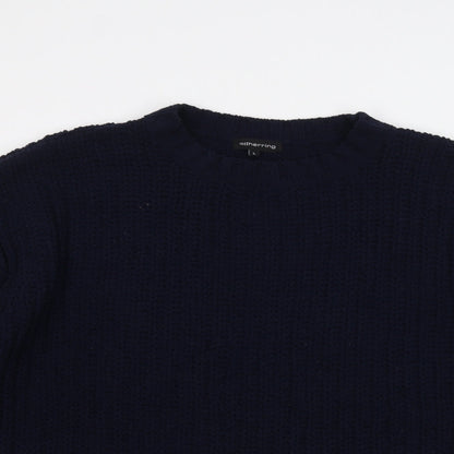 Womens UK Size L Red Herring Blue Pullover Jumper