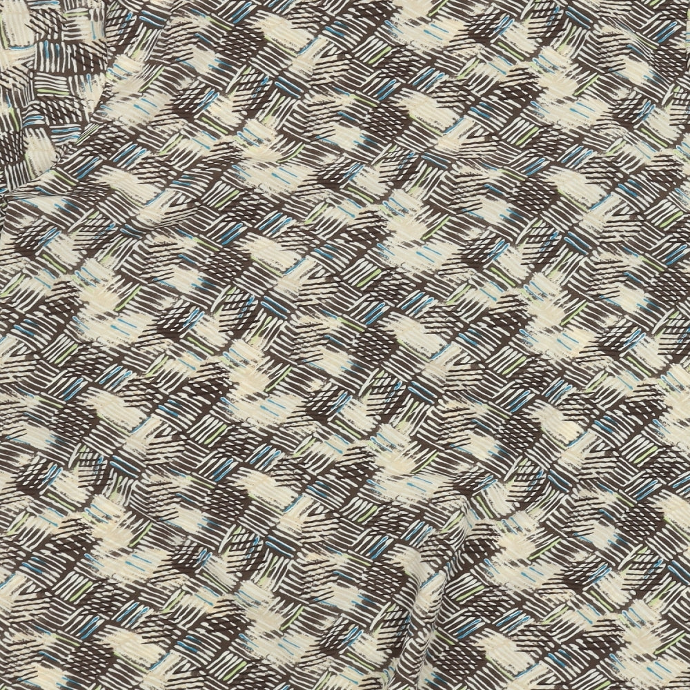 EWM Womens Beige   Basic Button-Up Size 16