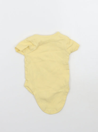 George Girls Yellow   Babygrow One-Piece Size 0-3 Months