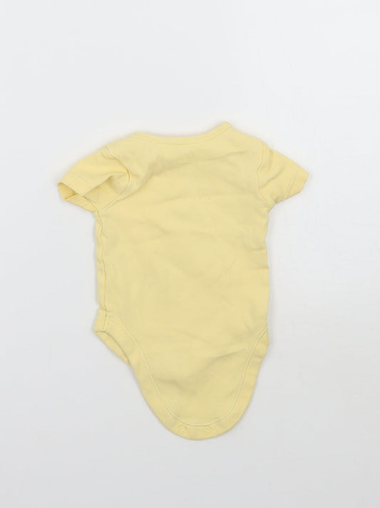 George Girls Yellow   Babygrow One-Piece Size 0-3 Months