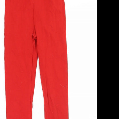 Mayoral Girls Red   Jegging Trousers Size 9 Years - legging