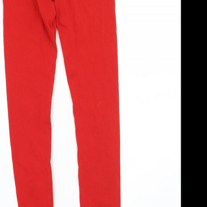 Mayoral Girls Red   Jegging Trousers Size 9 Years - legging