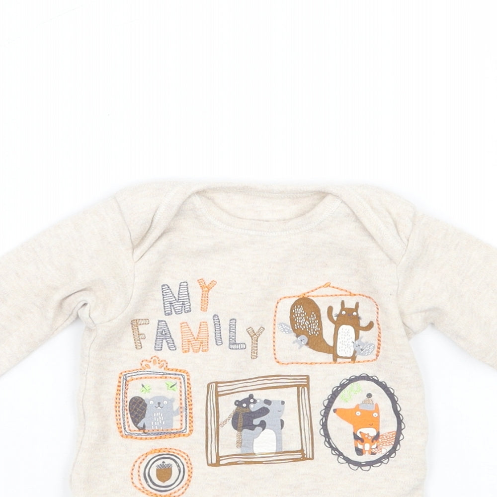 Nutmeg Baby Beige   Babygrow One-Piece Size 0-3 Months