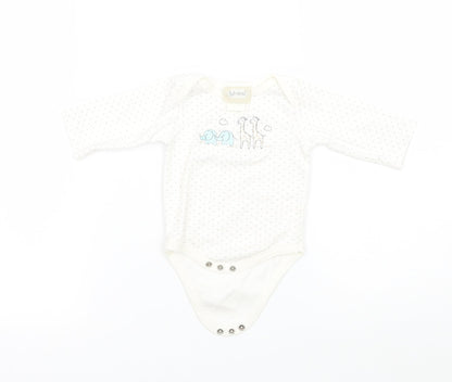 kyle & deena Baby White Polka Dot  Babygrow One-Piece Size 3-6 Months