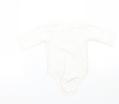 kyle & deena Baby White Polka Dot  Babygrow One-Piece Size 3-6 Months