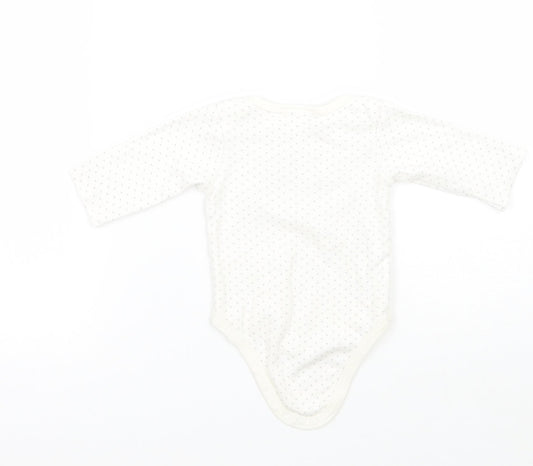 kyle & deena Baby White Polka Dot  Babygrow One-Piece Size 3-6 Months