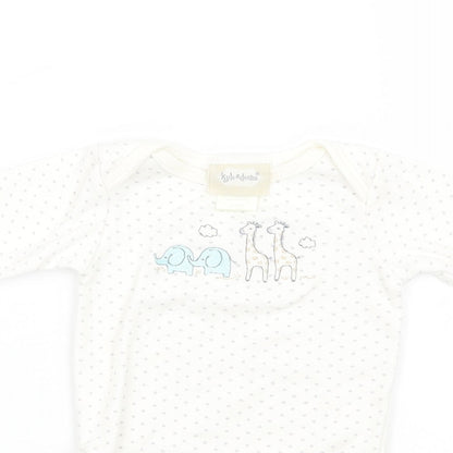 kyle & deena Baby White Polka Dot  Babygrow One-Piece Size 3-6 Months