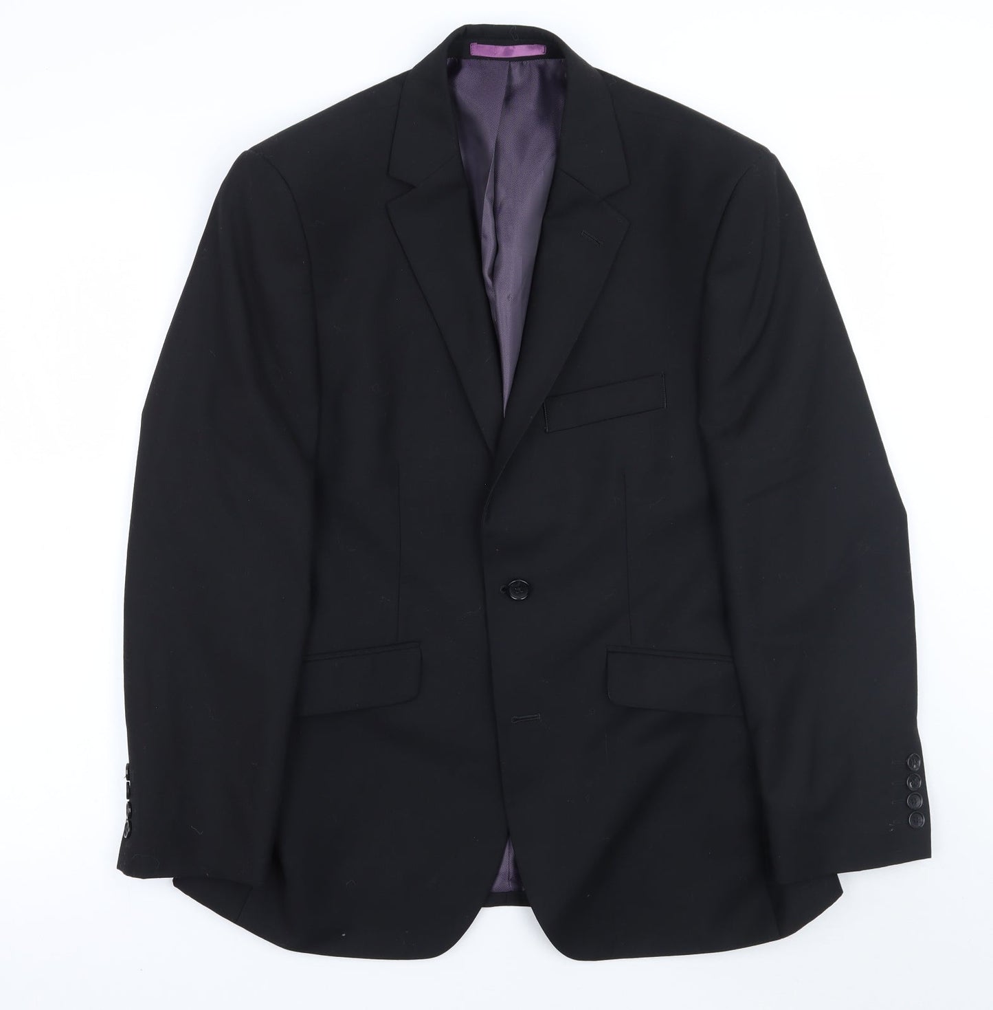 Mens UK Size 38 Burton Regular Black Suit Jacket