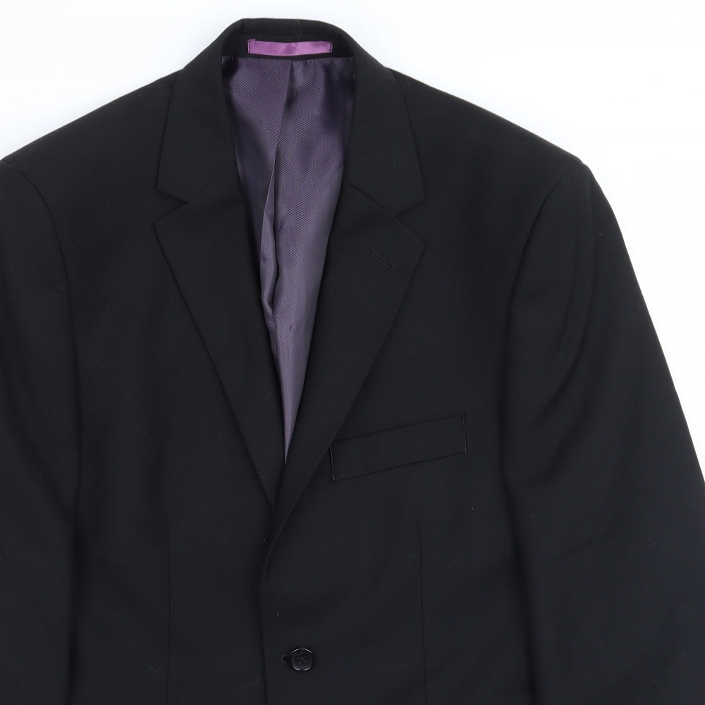Mens UK Size 38 Burton Regular Black Suit Jacket