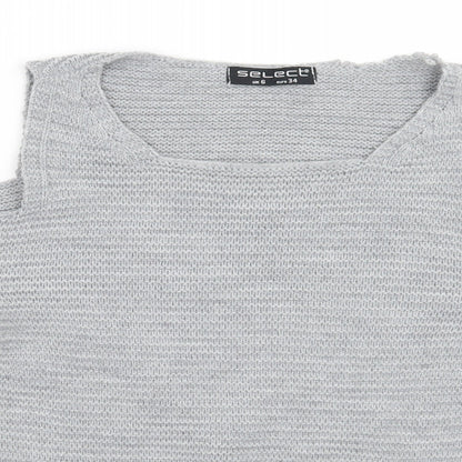 Womens UK Size 6 Select Grey Pullover Jumper