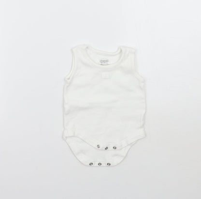 Mammas & Pappas Baby White   Babygrow One-Piece Size Newborn
