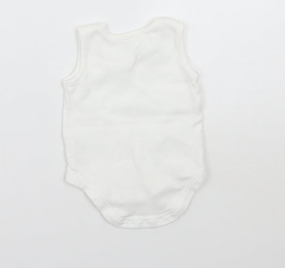 Mammas & Pappas Baby White   Babygrow One-Piece Size Newborn