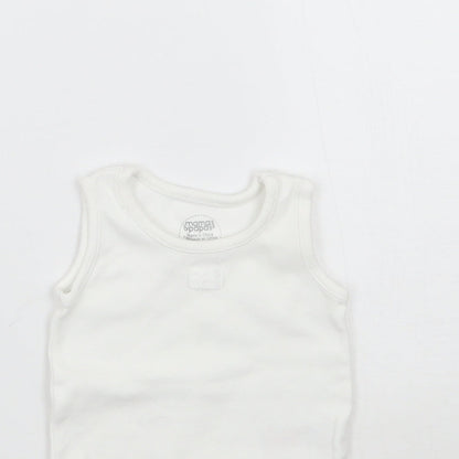 Mammas & Pappas Baby White   Babygrow One-Piece Size Newborn