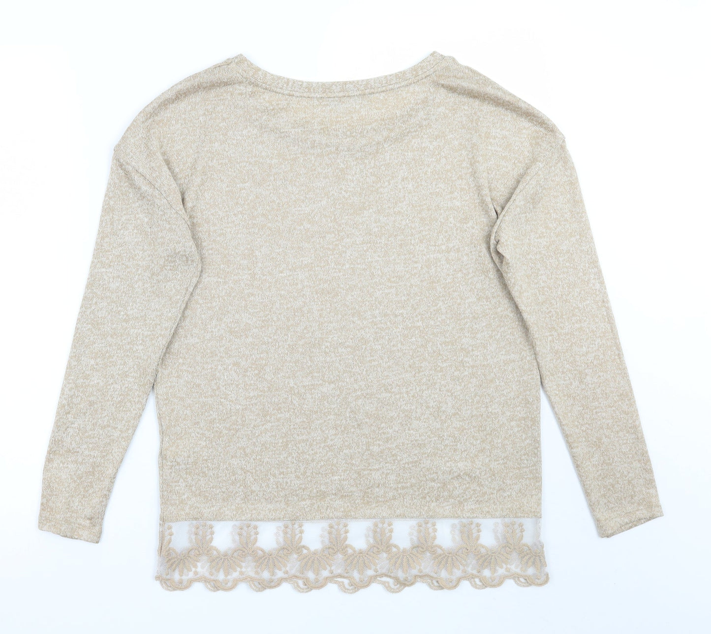 Womens UK Size 8 NEXT Beige Pullover Jumper
