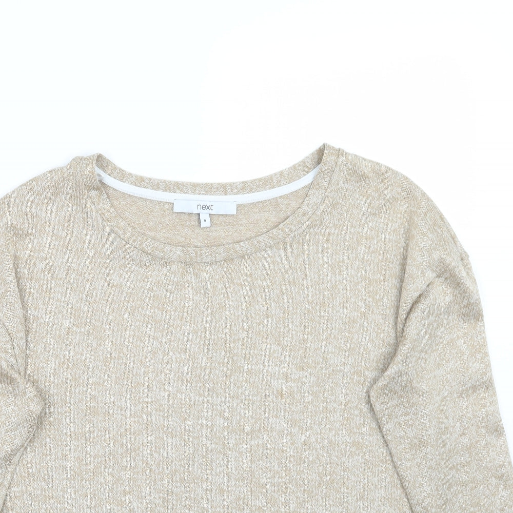 Womens UK Size 8 NEXT Beige Pullover Jumper