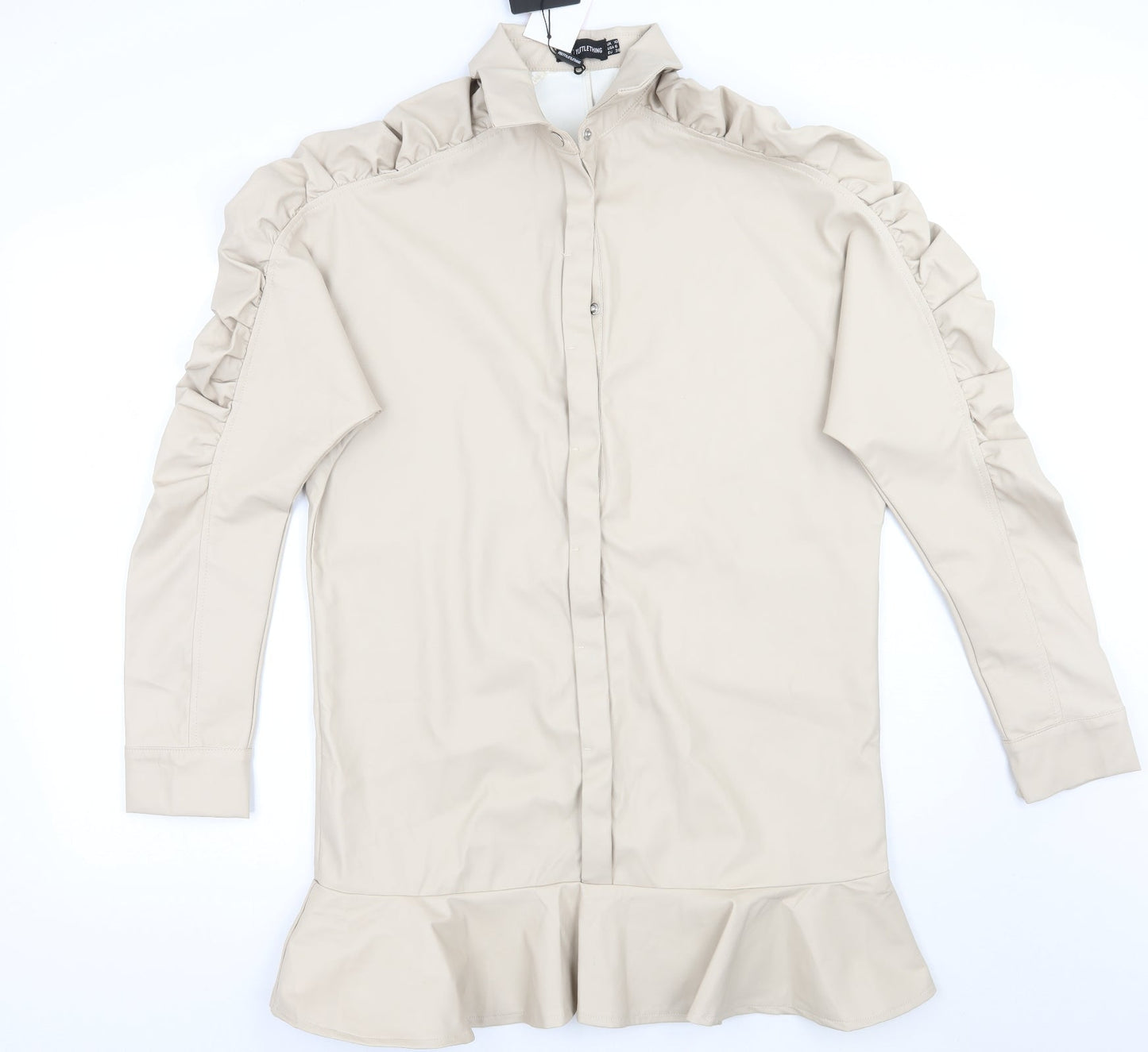 PRETTYLITTLETHING Womens Beige   A-Line  Size 10